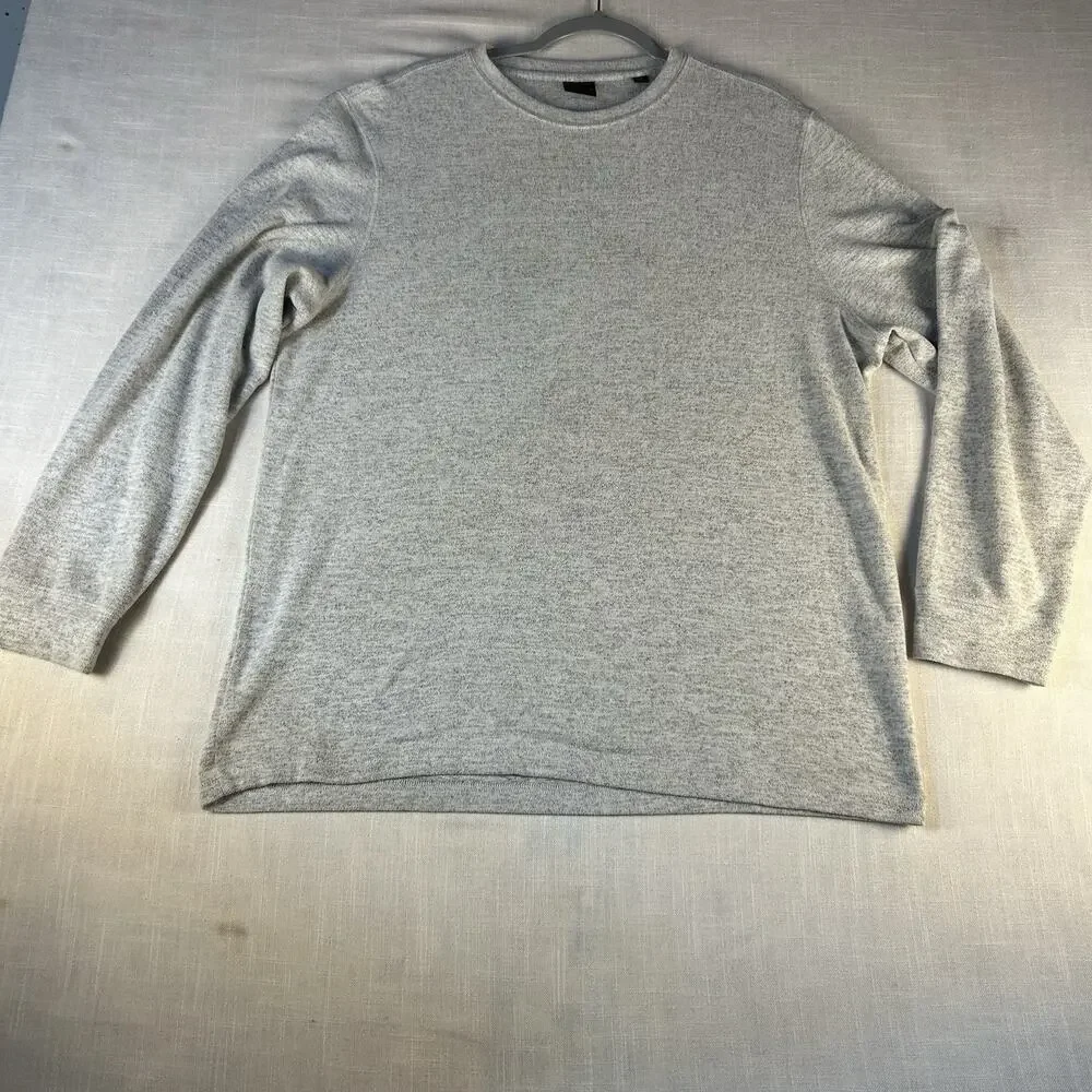 Dunning Golf‎ Sweater Mens Large Gray Crew Neck Pullover Comfy Soft Dress Active